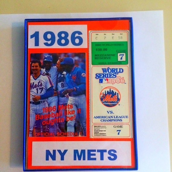 1986 New York Mets World Series game action