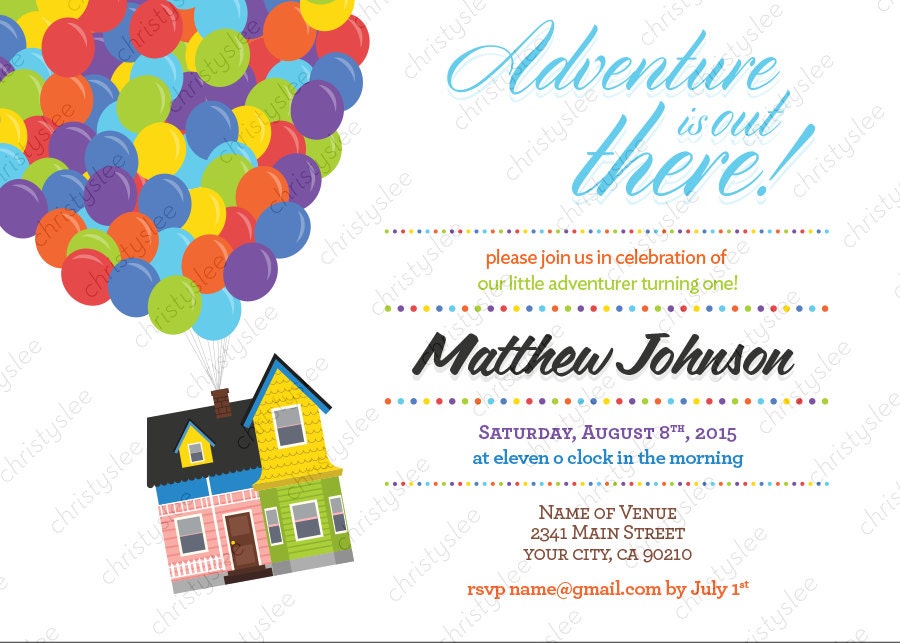 Up Themed Invitations 5