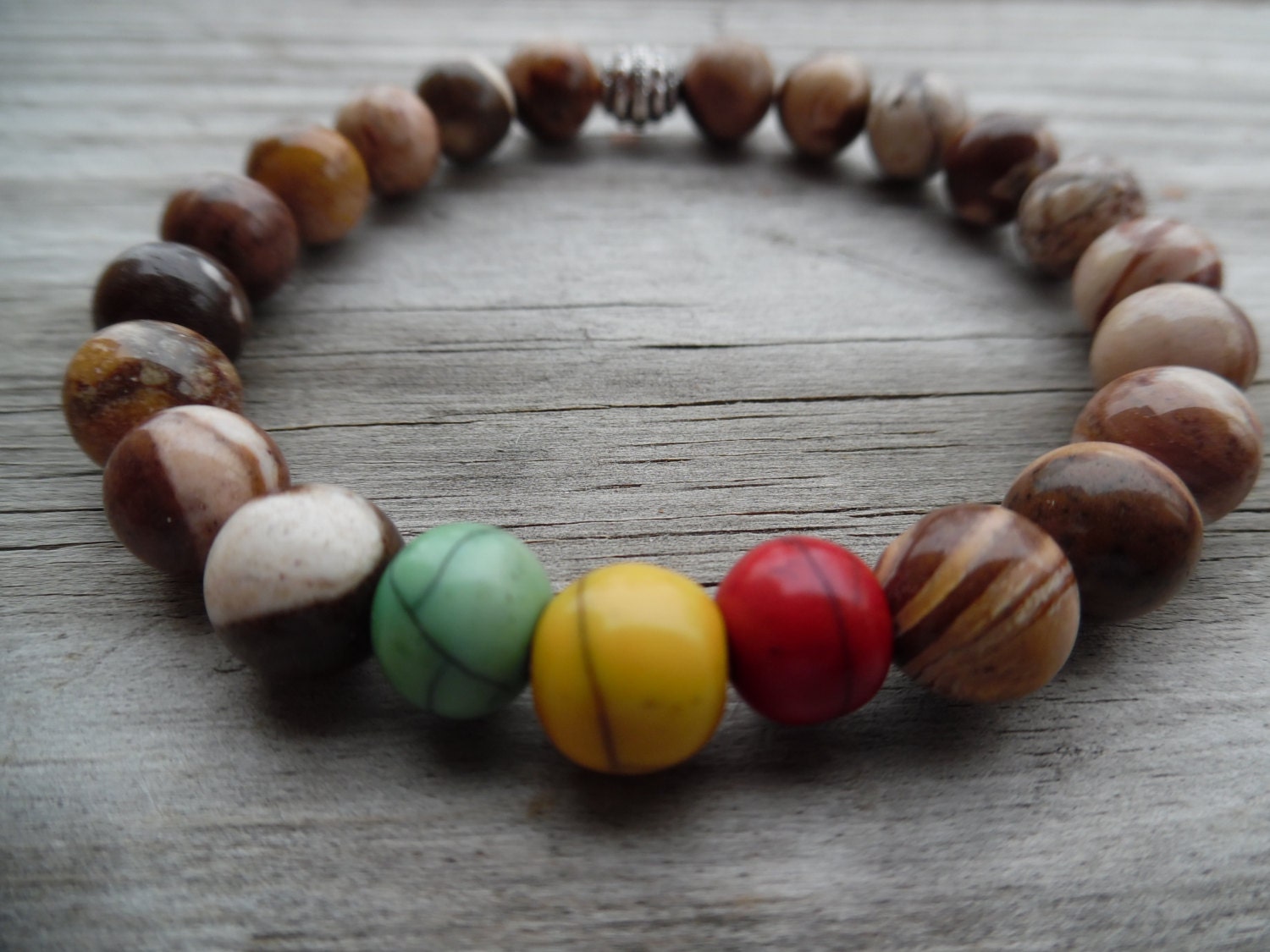 Rasta bracelet Jamaican Rasta beads Rasta beads by KamsMother