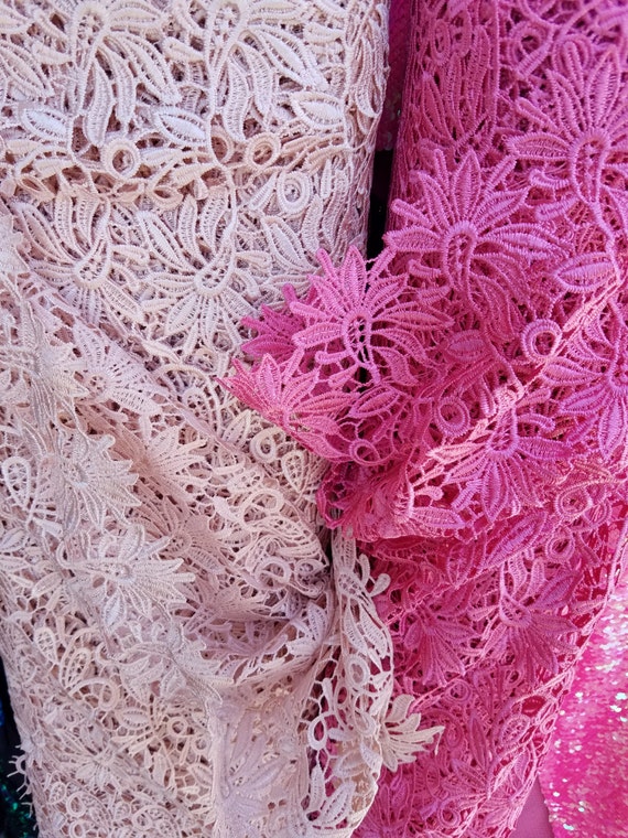 Classic Guipure Lace Fabric Sold By Yard 45 Multiple