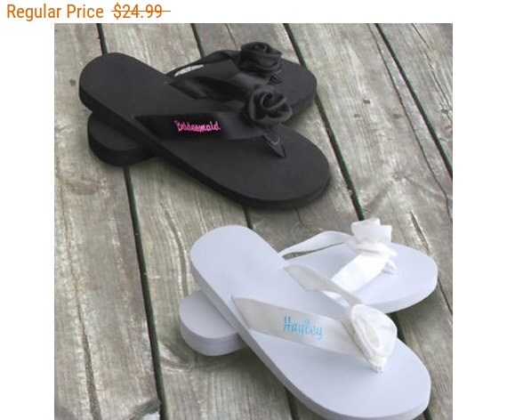 black flip flops for wedding