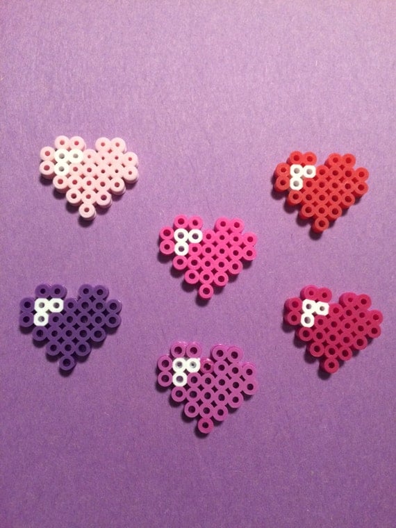 heart perler beads