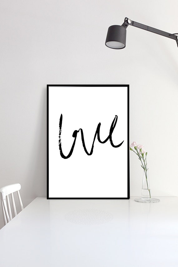  Love  Printable Minimalist  Art by TessaLomman on Etsy