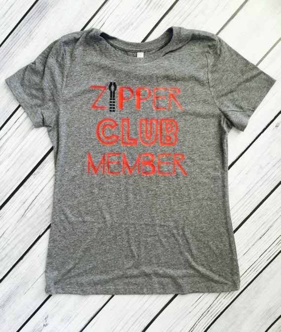 zipper club t shirt