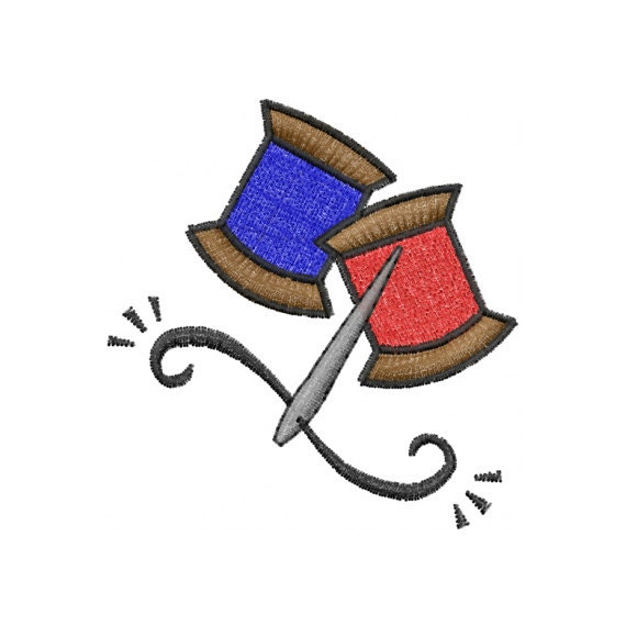 Needle And Thread Machine Embroidery Design by ConcordCollections