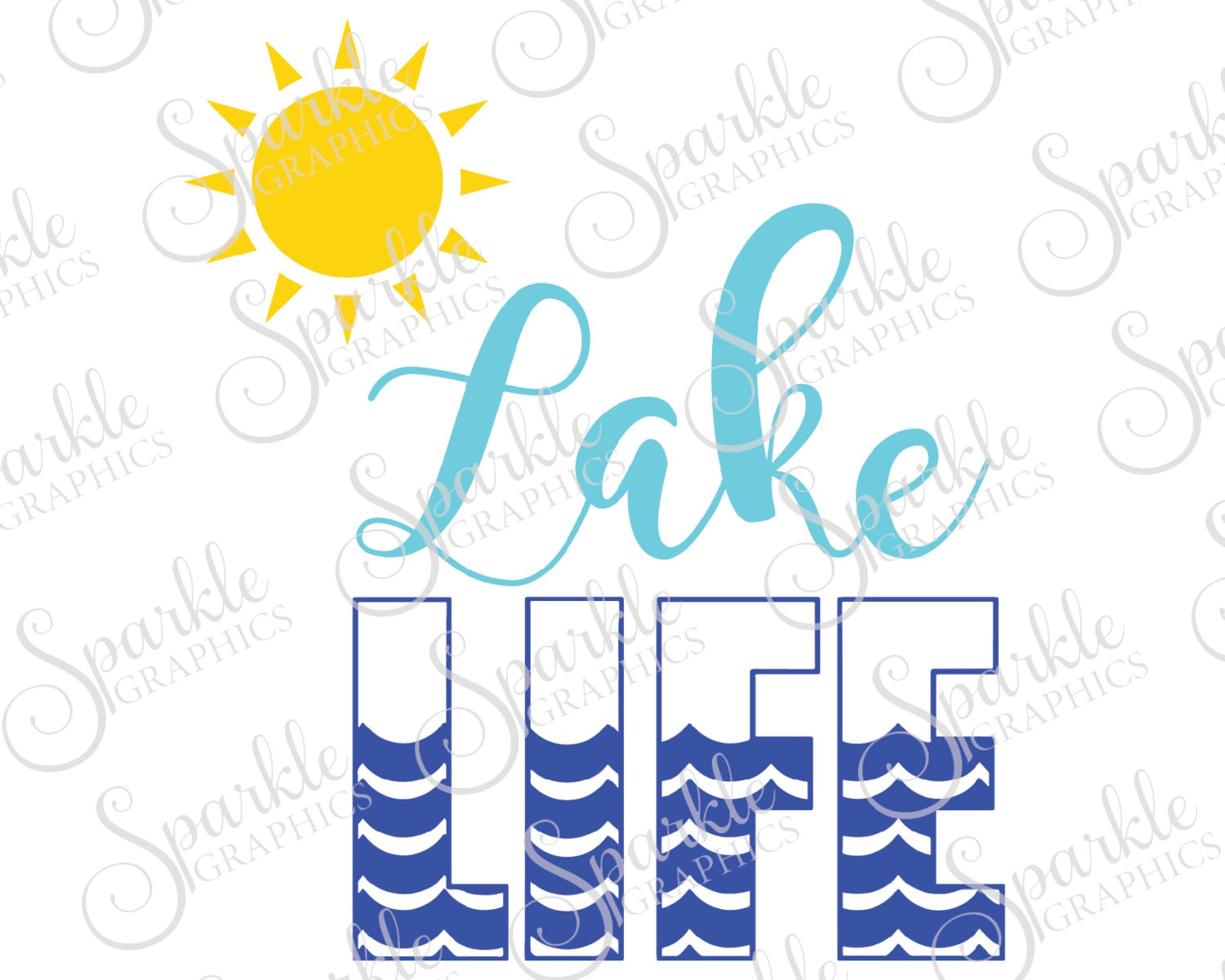 Download Lake LIfe Cut File Summer SVG Vacation Lake Beach Boating