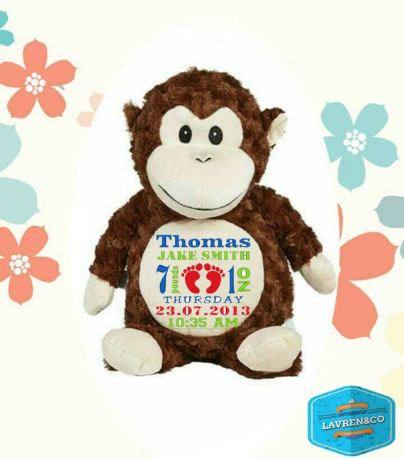 personalized soft toy personalised gift monkey soft by personalized soft toy personalised gift monkey soft by
