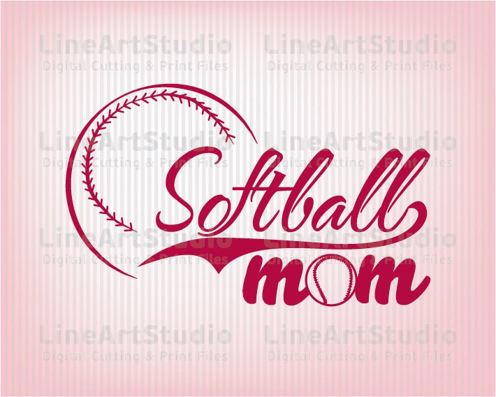Download Softball MOM SVG Files SVG Cutting Files Cutting Files for