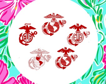 USMC Semper Fi Cutting Files in Svg, Eps, Dxf, Png, Jpeg, and Studio for Cricut & Silhouette
