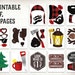Lumberjack first birthday photo booth props : printable PDF.