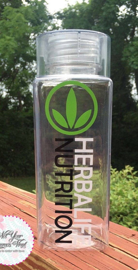 Herbalife 30oz Cube Water Bottle by Notyourmommasvinyl on Etsy