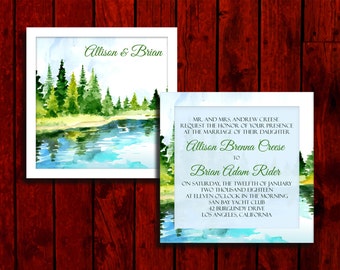 Lake Wedding Invitations 5