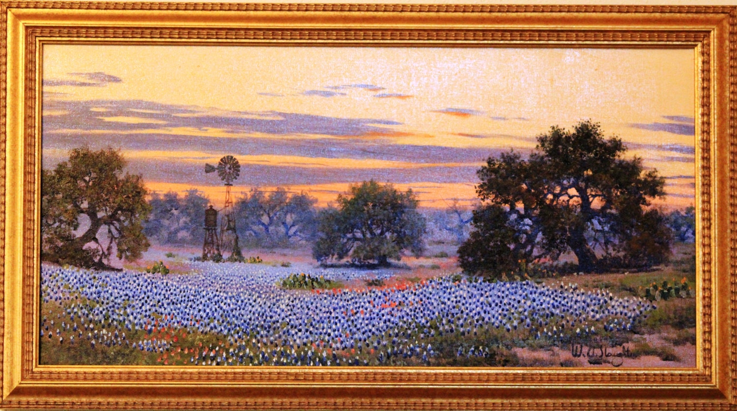 W.A. Slaughter Original Painting Signed Oil On Canvas