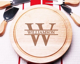 Monogram Style 5 pc. Gourmet Cheese Board Set (MIC-FJM4989968-E)