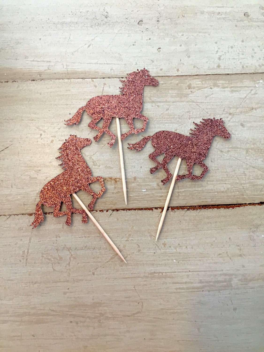 Horse Cupcake Toppers Horse Party Set of 12