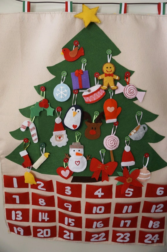 christmas tree advent calendar felt with by ivyhandmadedesign christmas tree advent calendar felt with by ivyhandmadedesign