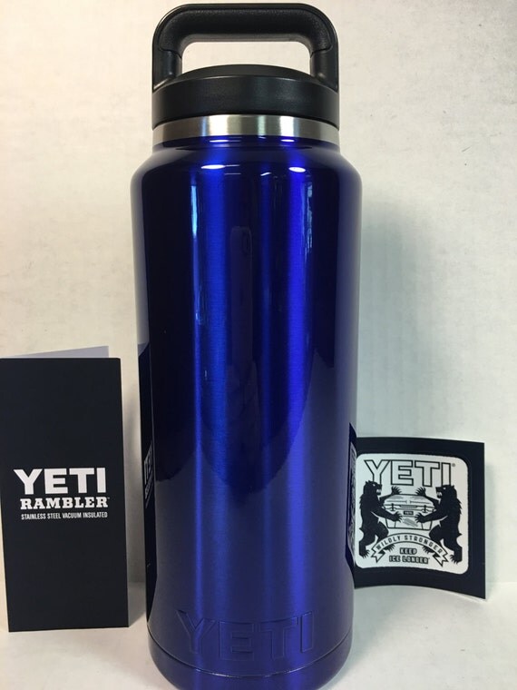 Yeti Yeti 36oz bottle powder coated Intense Blue. BPA Free.