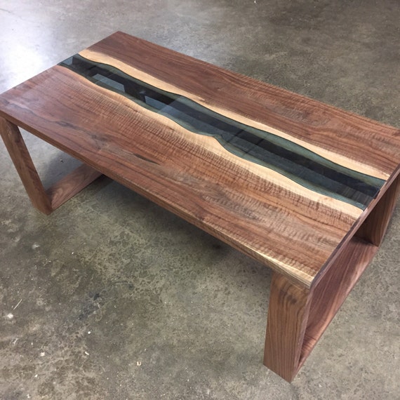 Black Walnut Live Edge River Coffee Table