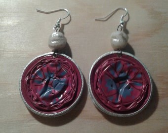 Pink pod Earrings by Ilary