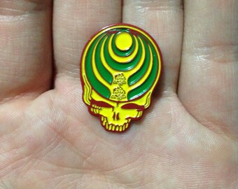 Steal Your Bass Grateful Dead Bassnectar Roses Hat Pin