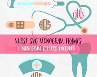 Nurse Svg Stethoscope svg Nurse gift Medical svg svg files fonts monogram svg monogram frames files for cricut files for silhouette