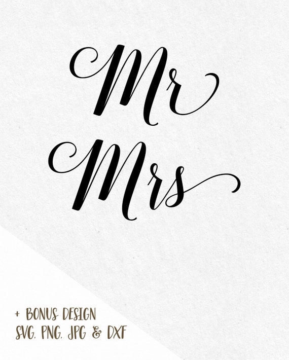 Download Mrs Mr SVG His Hers file SVG designs SVG files saying bundle