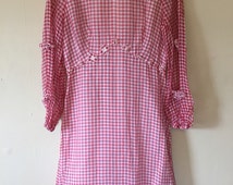 Unique 1960s gingham dress related items | Etsy