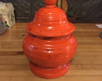 Mid Century Italian Jar made for Rosenthal Netter (numbered)-has imperfection