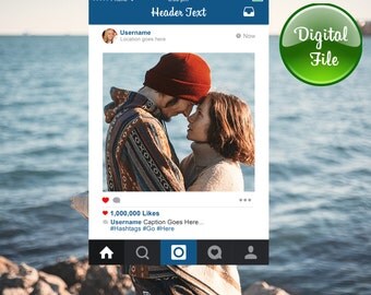 Instagram frame | Etsy