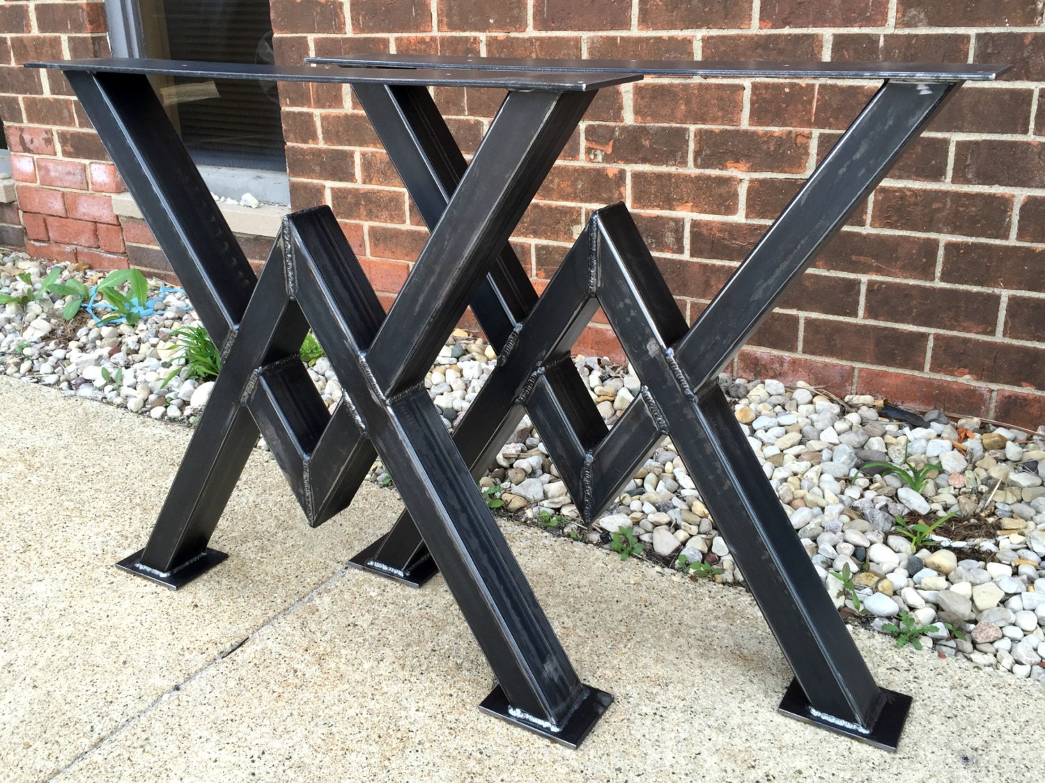 Diamond Dining Table Legs Industrial Legs Sturdy Heavy Duty