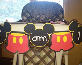 Mickey Mouse Highchair Banner