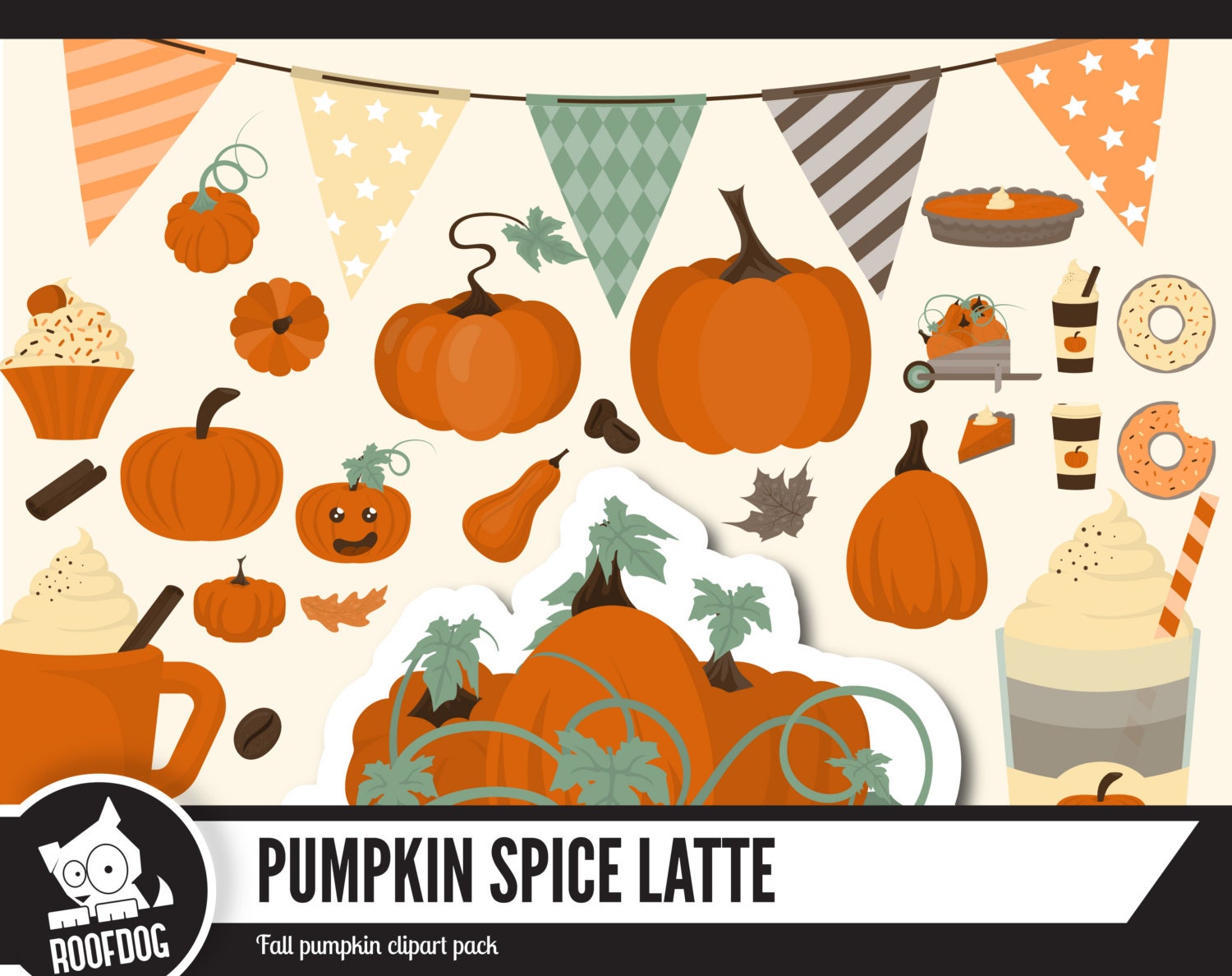 Download Pumpkin spice latte clipart Fall pumpkin clip art Autumn