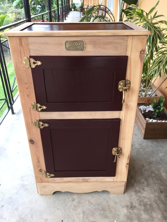 Old school ice box White Clad