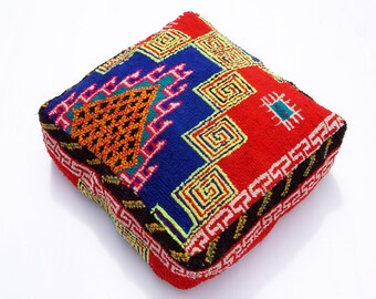 Vintage Berber Azilal Floor cushion/ Pouf