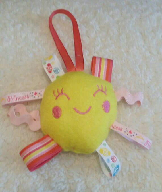Infant Baby Sunshine Ribbon stuffed toy with by BoutiqueBySofi