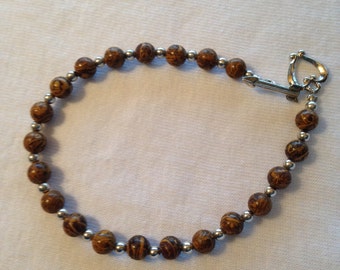 Hand Made Chrysanthemum Stone Bracelet