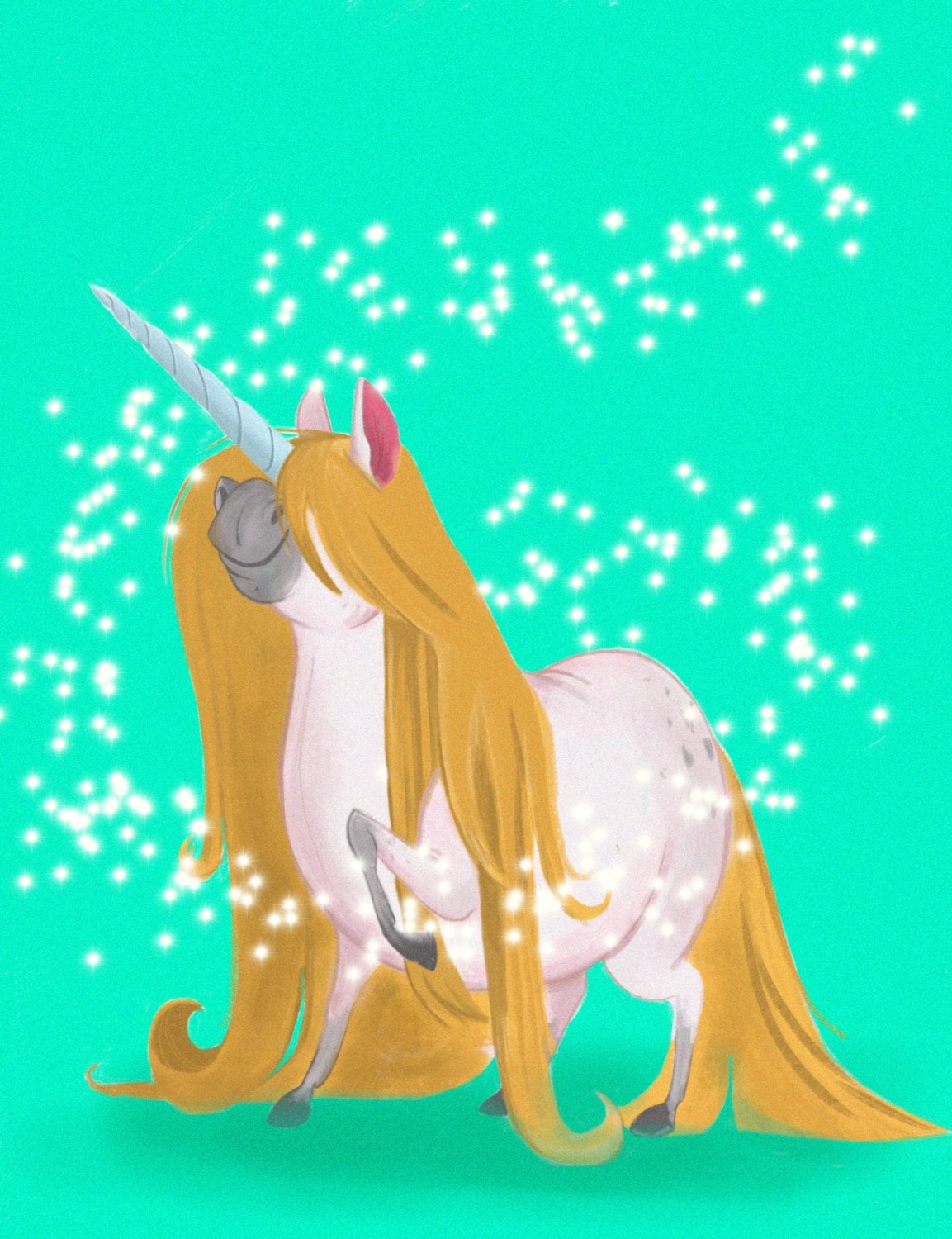 Majestic Unicorn print by AbbyMillardArt on Etsy