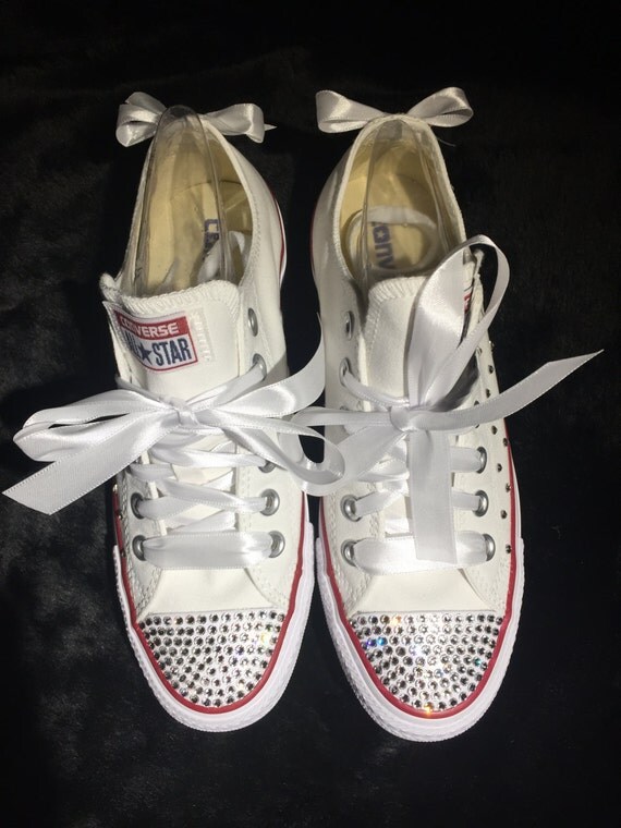 blinged out wedding shoes