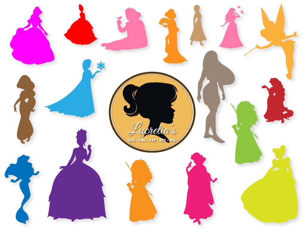 Disney Princess Svg Free - Layered SVG Cut File