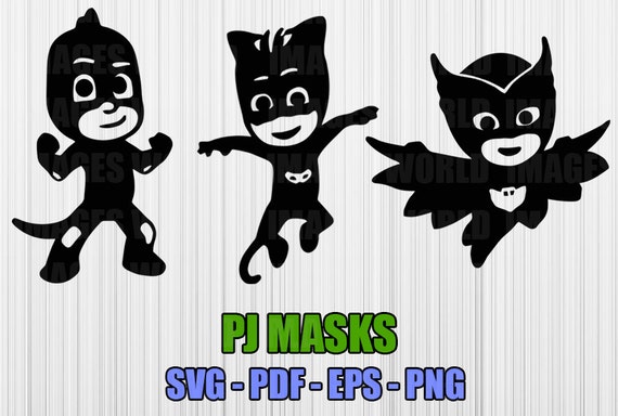 Download PJ Masks Owlette Catboy Gekko svg high quality by ImagesWorld