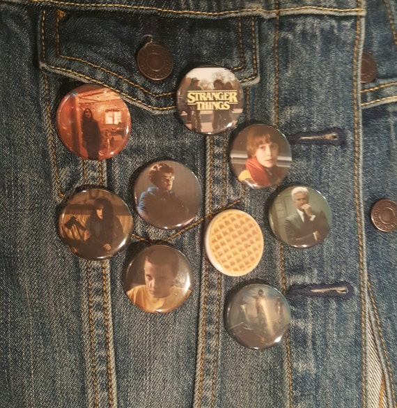 Stranger Things Set 1 Buttons Pins Magnet 1 25 Inch