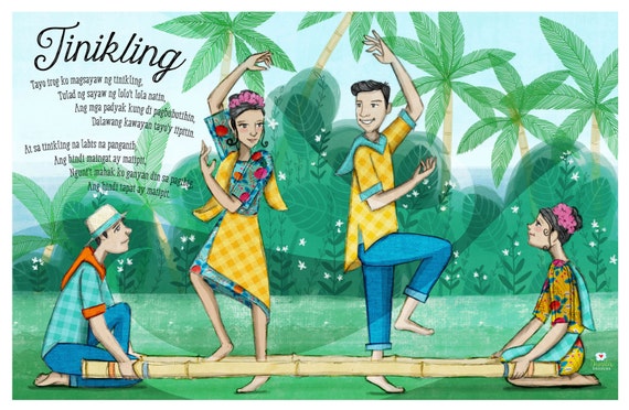 Tinikling Dance Clip Art