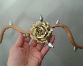 Rose on vine belt - game of thrones costume play belt, handmade to order