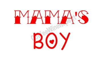 Download Mamas boy svg | Etsy