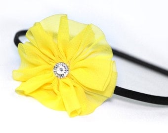 Yellow Flower Headband