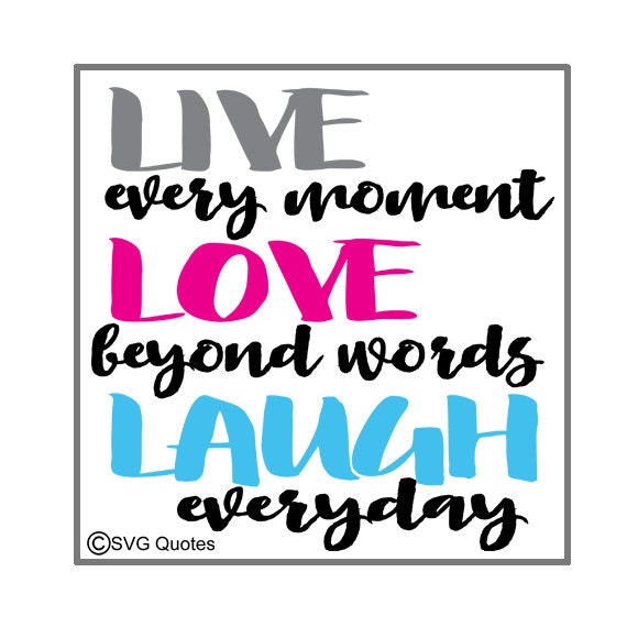 Download Live Love Laugh SVG DXF EPS Cutting File For Cricut Explore