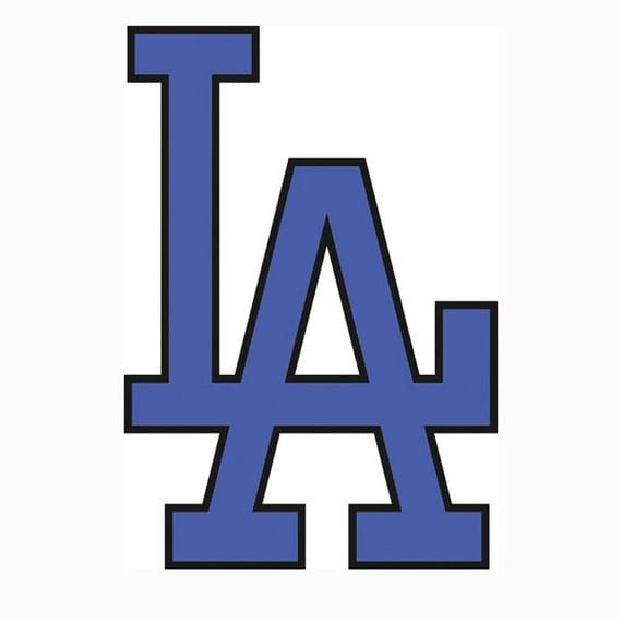 Los Angeles Dodgers Layered SVG Dxf Logo Vector File
