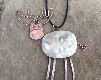Spoon Moose Ornament
