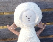 Lamb Toy Soft Doll, Plush, Natural Eco Friendly, Dottie