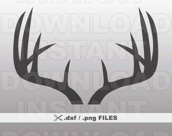 Deer Antlers DXF File - Deer Antlers PNG File - Commercial & Personal Use- png file,dxf file for Cricut,dxf file for Silhouette,vinyl